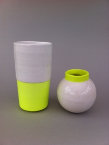 Beaker vase and mini lunar jar